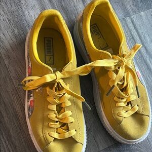 Puma Kids Vibrant Yellow Sneakers